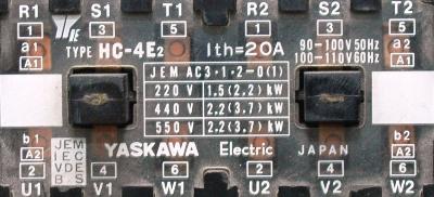 Yaskawa HC-4E2-100V label image