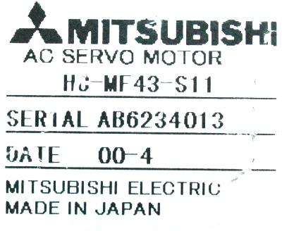 Mitsubishi HC-MF43-S11 label image