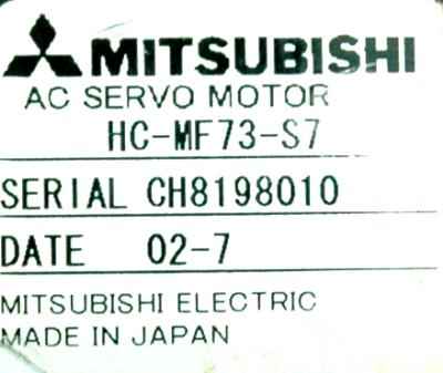 Mitsubishi HC-MF73-S7 label image