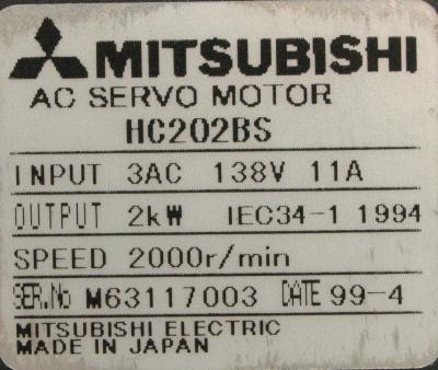 Mitsubishi HC202BS label image