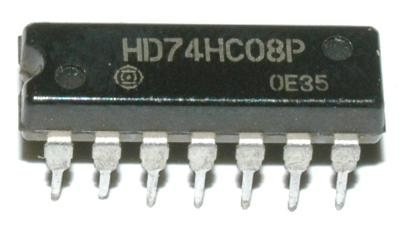 Hitachi Semiconductor HD74HC08P front image
