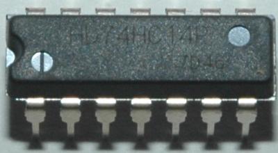 Hitachi Semiconductor HD74HC14P front image