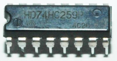 Hitachi Semiconductor HD74HC259P front image