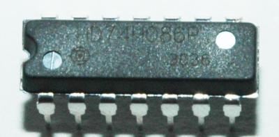 Hitachi Semiconductor HD74HC86P front image