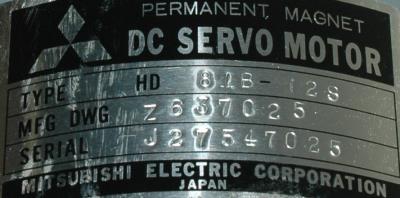 Mitsubishi HD81B-12S label image