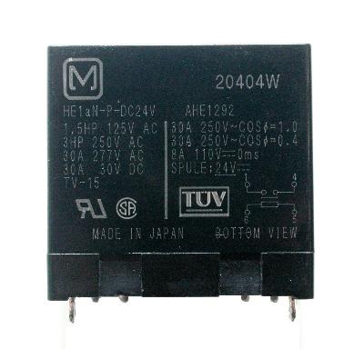 Matsushita HE1AN-P-DC24V label image