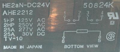 Matsushita HE2AN-DC24V label image