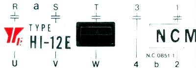Yaskawa HI-12E-220V label image