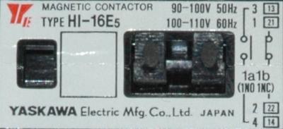 Yaskawa HI-16E5-110V label image