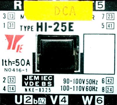 Yaskawa HI-25E-100V label image