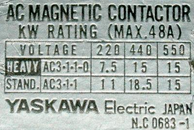 Yaskawa HI-35E-100V label image