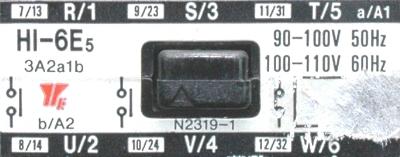 Yaskawa HI-6E5-100V label image