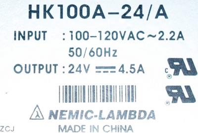 Lambda HK-100A-24-A label image