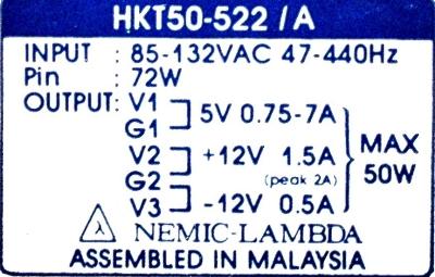 Nemic Lambda HKT50-522-A label image