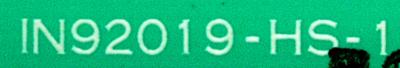 Hitachi Seiki IN92019-HS-1 label image