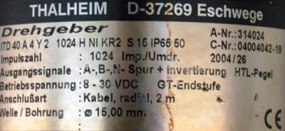Thalheim Tachometerbau GmbH ITD40A4Y21024HNIKR2S15IP6550 label image
