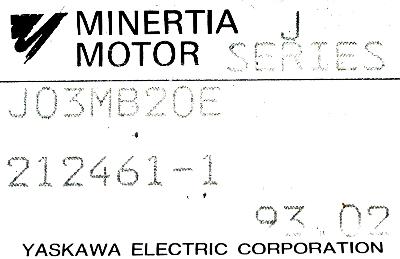 Yaskawa J03MB2OE label image