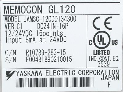 Yaskawa JAMSC-120DDI34300 label image