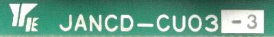 Yaskawa JANCD-CU03-3 label image