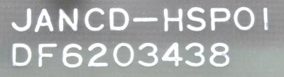 Yaskawa JANCD-HSP01 label image