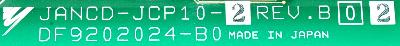 Yaskawa JANCD-JCP10-2 label image