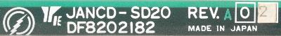Yaskawa JANCD-SD20 label image