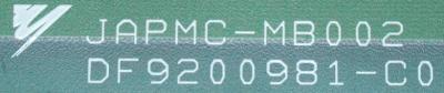 Yaskawa JAPMC-MB002 label image