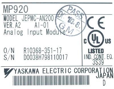 Yaskawa JEPMC-AN200 label image