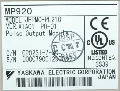 Yaskawa JEPMC-PL210 label image