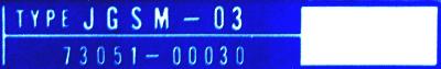 Yaskawa JGSM-03 label image