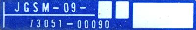 Yaskawa JGSM-09 label image