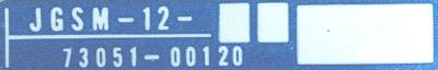 Yaskawa JGSM-12 label image