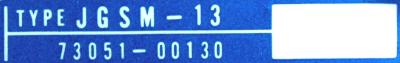 Yaskawa JGSM-13 label image