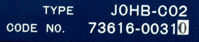 Yaskawa JOHB-C02 label image