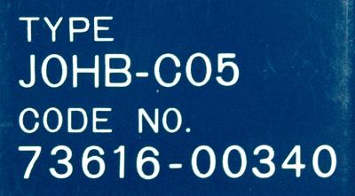Yaskawa JOHB-C05 label image