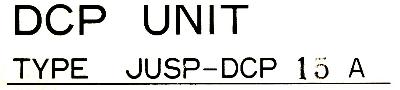 Yaskawa JUSP-DCP15A label image