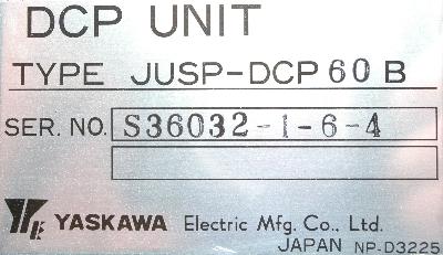 Yaskawa JUSP-DCP60B label image