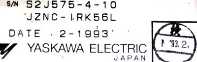 Yaskawa JZNC-IRK56L label image