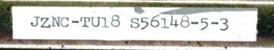Yaskawa JZNC-TU18 label image