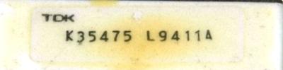 TDK K35475 label image