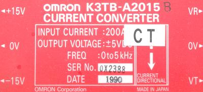 Omron K3TB-A2015 label image