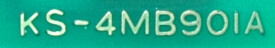 Mitsubishi KS-4MB901A label image