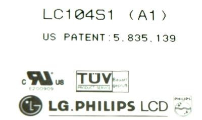 LG LC104S1-A1 label image