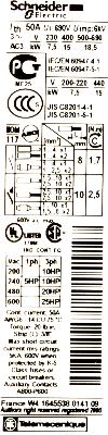 Schneider Electric LC1D32G7 label image