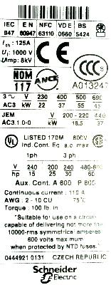 Telemecanique LC1D80004P7 label image