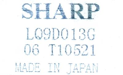 Sharp LQ9D013G label image