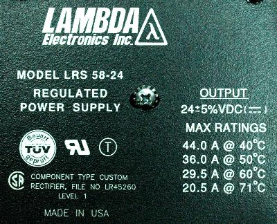 Lambda LRS58-24 back image