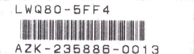 Nemic Lambda LWQ80-5FF4 label image