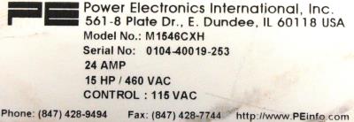 Power Electronics M1546CXH label image