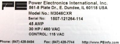 Power Electronics M3046CXR label image